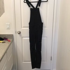 Overalls- American Eagle distressed overalls